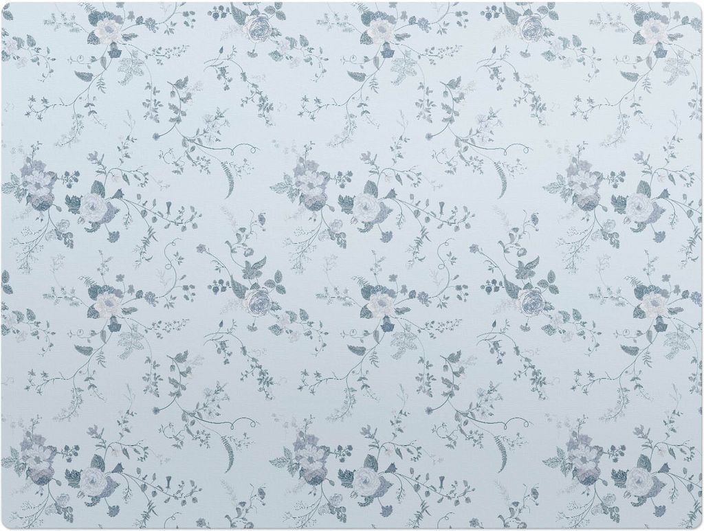 Vintage-Blumenmuster – Bodenschutzmatte – Stuhlunterlage 120x90 cm – Rutschfest – Hartbodenmatte