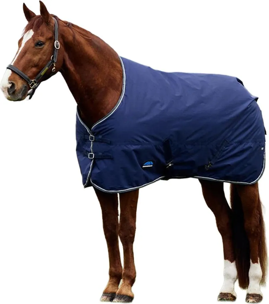 Couverture cheval de mi-saison Comfitec Tyro 50g 152cm Marine et Charbon