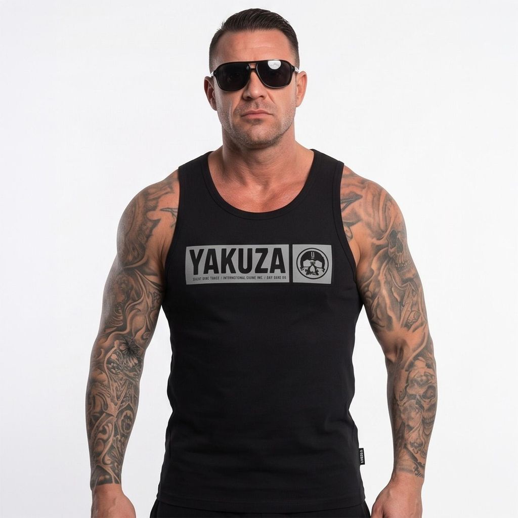 Yakuza Herren Bleak Slim Basic Tanktop, Schwarz, M Produktbild 