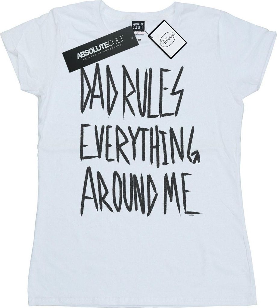 Disney - "The Lion King Dad Rules Everything" T-Shirt für Damen BI25039 (XXL) (Weiß)