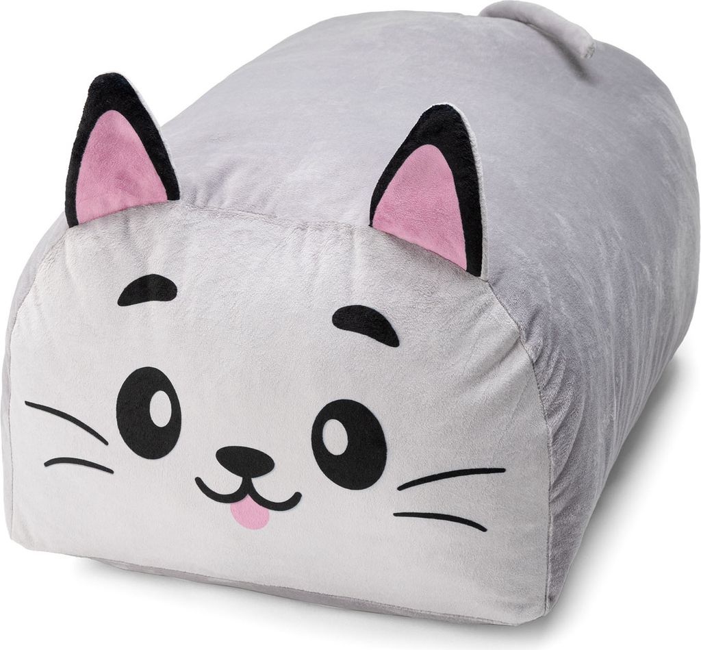 Weiches Plüsch Kissen Kuscheltier in Tier Form Groß 60 x 25 x 35 cm für Schlafzimmer Jugendliche Plüschtier in Kawaii Anime Style Model Katze [...