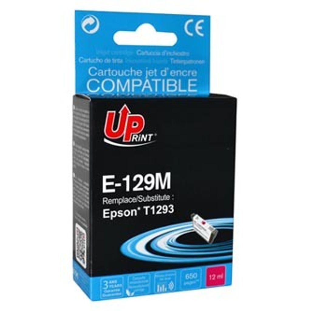 UPrint kompatible Tinte/Tinte zu C13T12934010, T1293, E-129M, magenta, 10ml