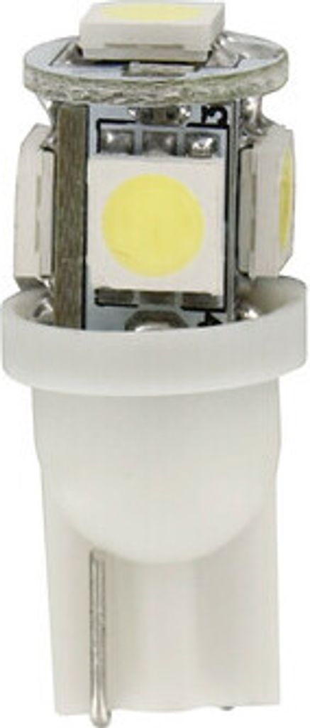 24/28V Hyper-Led 15 - 5 SMD x 3 chips - (T10) - W2,1x9,5d - 2 stk - D/Blister - Weiß - Doppelte Polarität