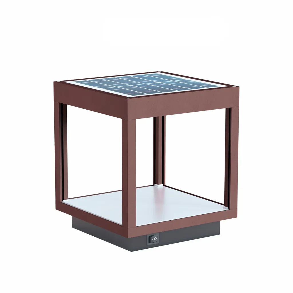 Lanterne Solaire à Visière LED Corten 3,5W IP54 - Éclairage Extérieur