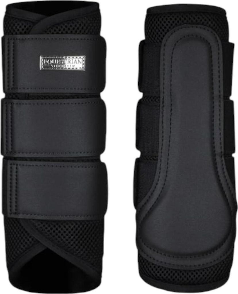 Equestrian Stockholm Dressurgamaschen Classic Mesh Boots Black Edition Gamaschen Schwarz L
