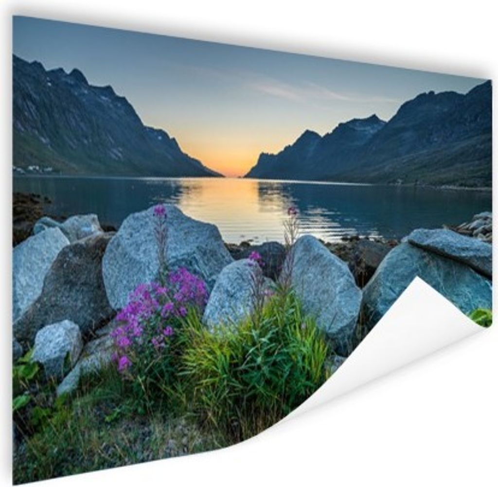 MuchoWow Poster Ersfjordbotn Fjord Norwegen Fotodruck 180x120 cm - Fotoplakat