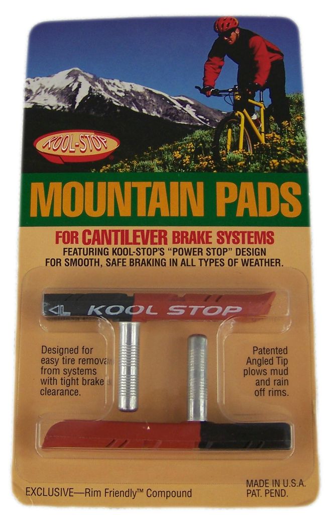 Kool-Stop Bremsschuhe C1 dual MTB Canti, contoured L=78mm Produktbild 