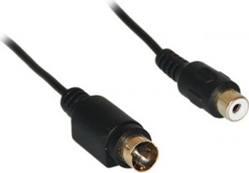 Goobay 60845 Video Kabeladapter, S-Video zu Composite, 0.2 m - Mini-DIN 4-Stecker (S-Video) > Cinch-Buchse