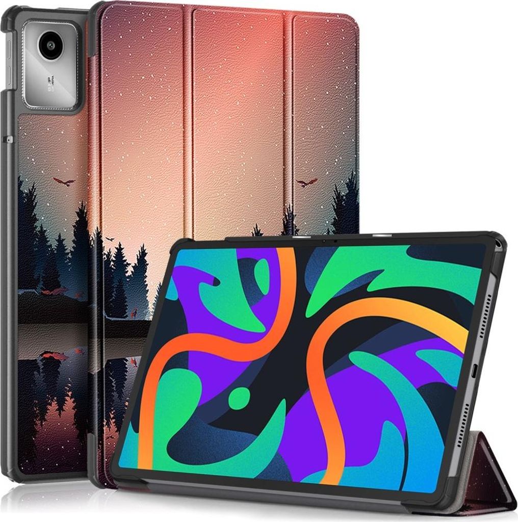 Lenovo Tab M11 Hülle - Tri-Fold Ständer Klapphülle mit Schlaf/Wach-Funktion - Dusk