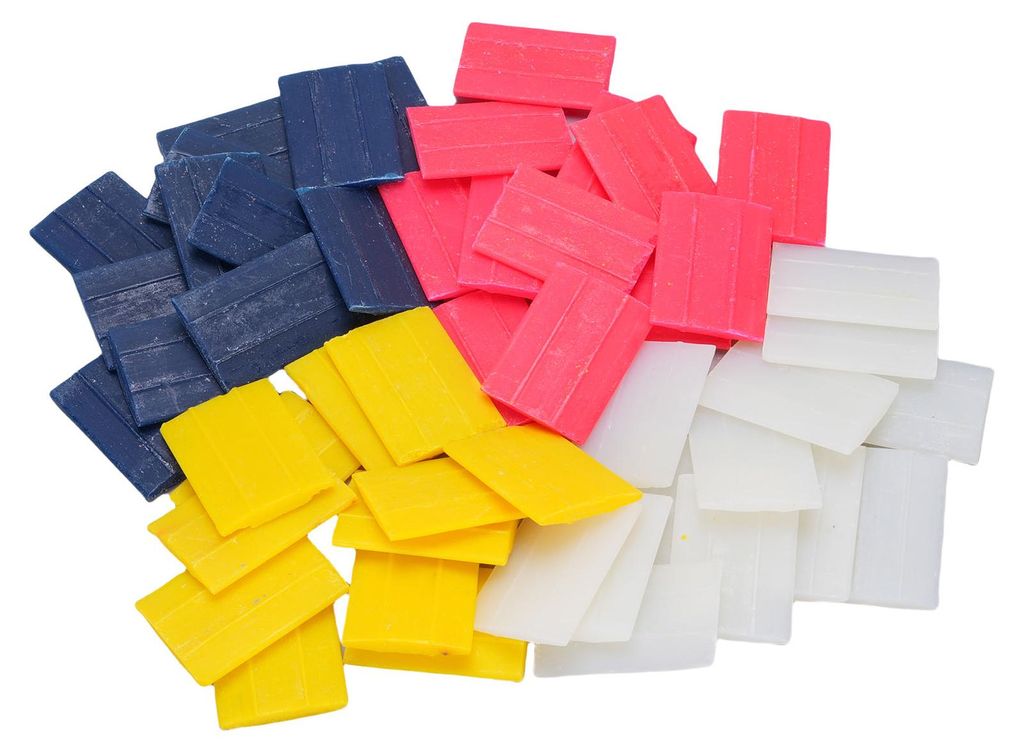 50 Blatt Schneiderkreidewachs, 4 Farben, waschbarer Stoffmarker zum Säumen, Basteln, Markieren und ändern von Kleidungsstücken
