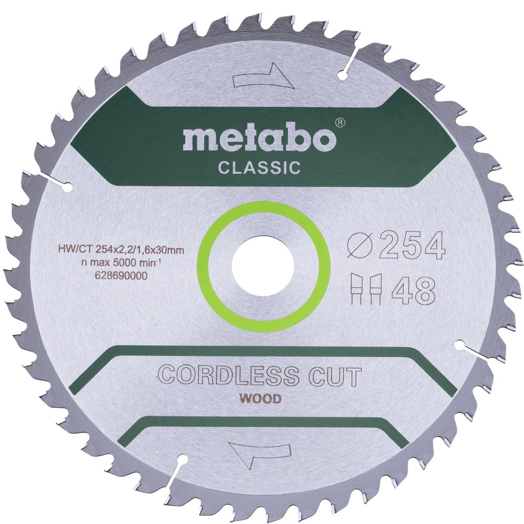 Metabo Sägeblatt cordless cut wood - classic extra dünne Obrázok produktu 