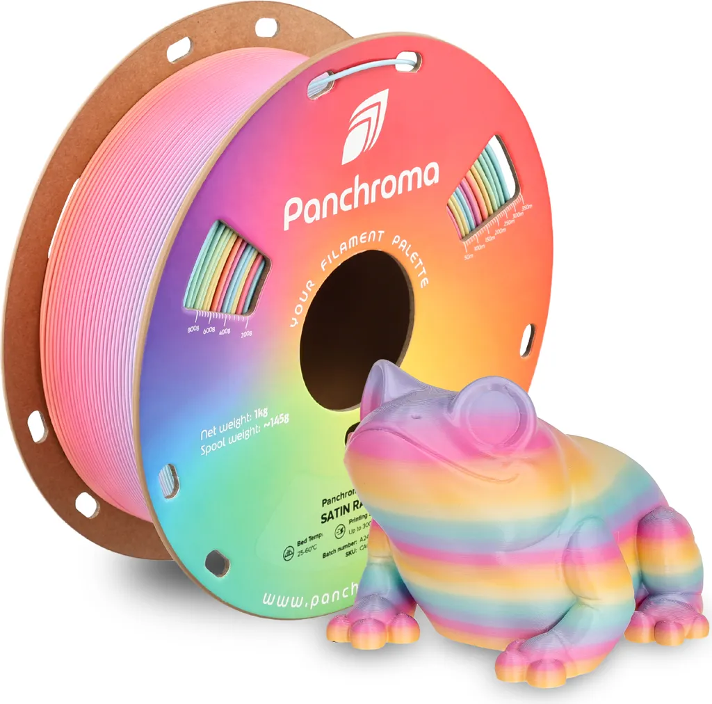 Panchroma™ PLA Satin Rainbow 1.75mm 1kg - Filamento 3D Arcobaleno