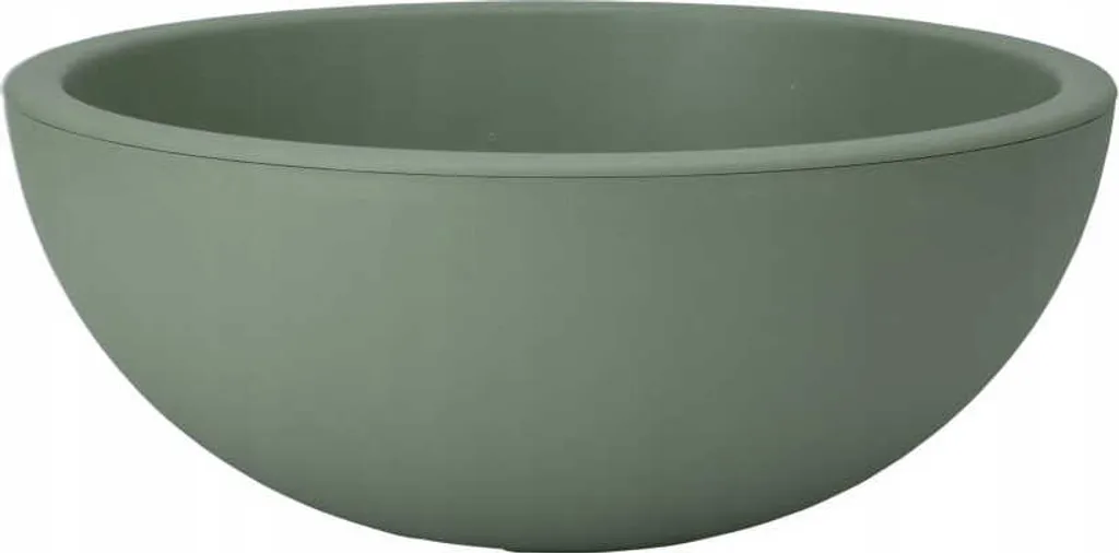 Bol de jardin rond vert pot décoratif 40 x 16 cm pour extérieur et terrasse