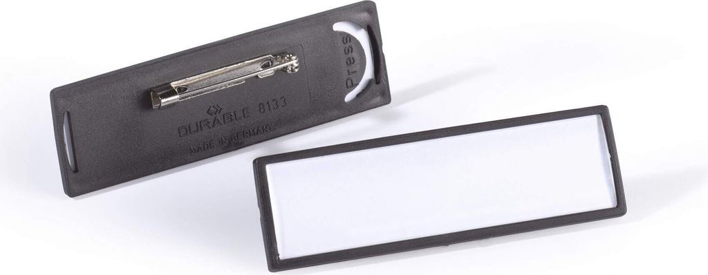 DURABLE Jmenovka CLIP CARD 17x67 mm s plochým špendlíkem, Obrázek produktu 
