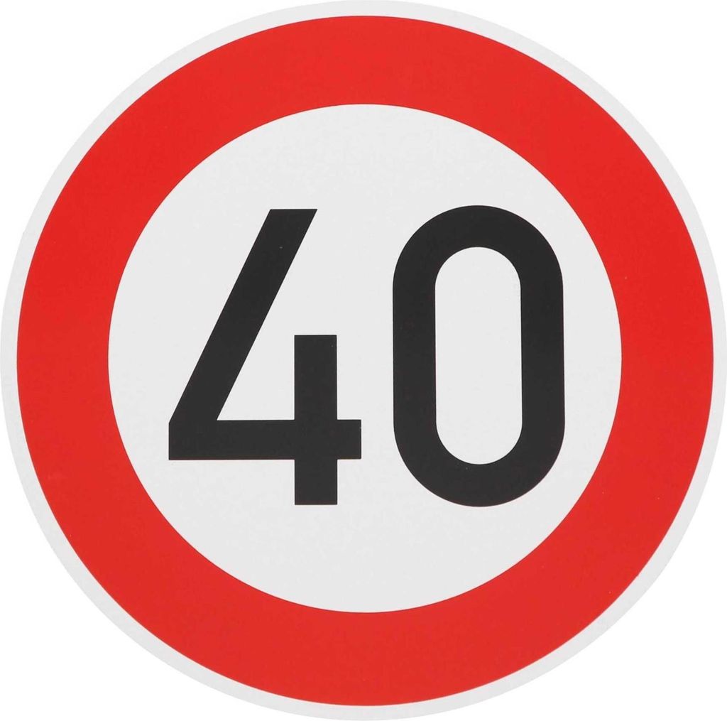 ORIGINAL Verkehrzeichen 40 KM/H Schild Nr. 274-40 Produktbild 