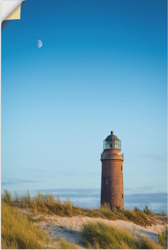 ARTland Wandbild, selbstklebend Leuchtturm Darßer Ort Größe: 40x60 cm