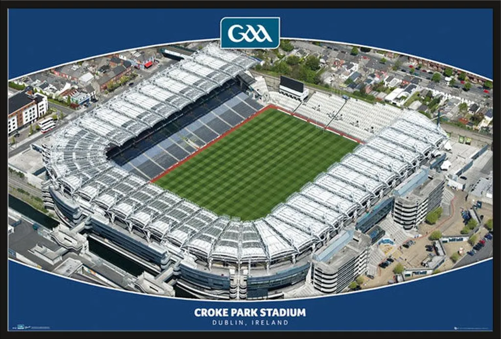 Cadre Photo Shinsuke Noir avec Affiche GAA Croke Park et Vitre Acrylique