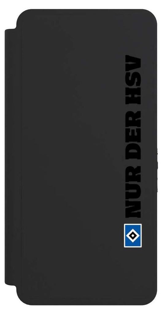 NIVOCASE Klapphülle für Samsung Galaxy S26 Ultra Handyhülle aus Kunst Leder NIVOflip schwarz HSV Hamburger SV transparent