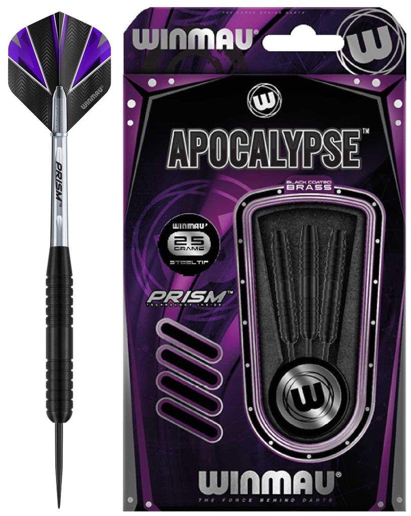 Winmau Darts Set Steeltip Schwarz 25g - Professionelle Produktbild 