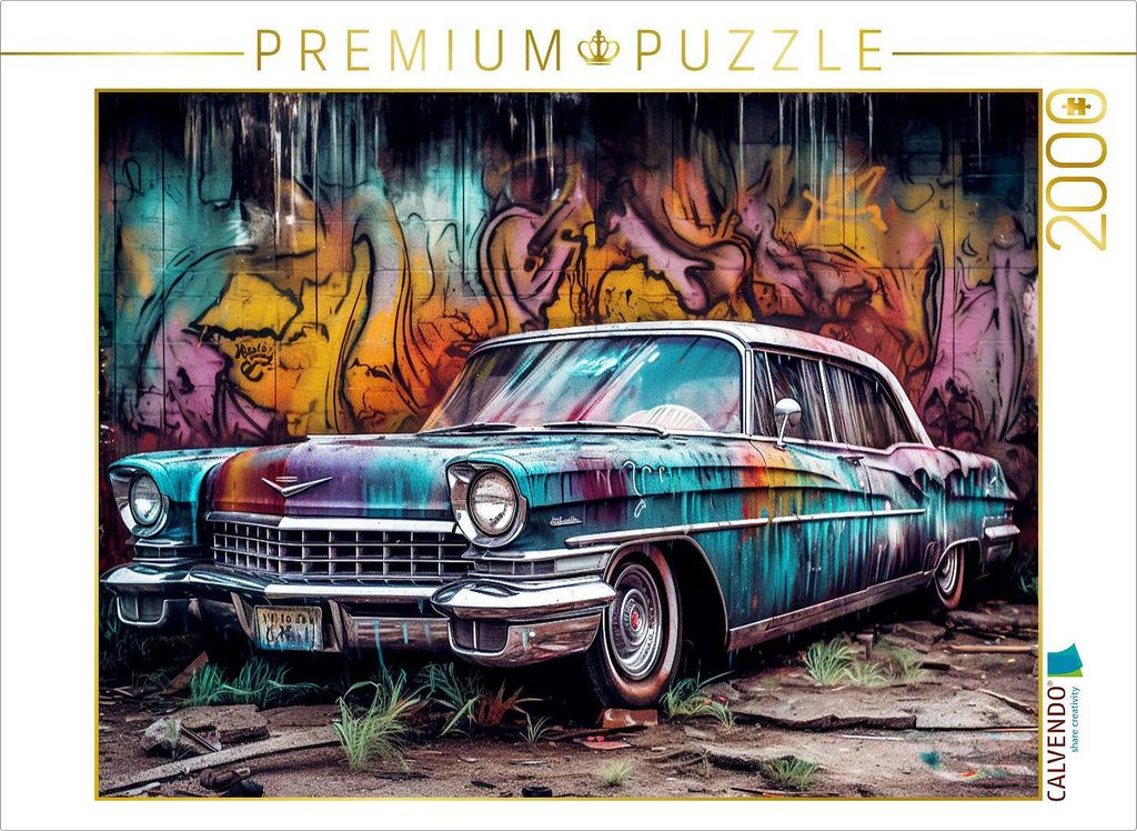 CALVENDO Puzzle Ein Motiv aus dem Kalender Street Art Graffiti | 2000 Teile Lege-Größe 90x67cm Foto-Puzzle für glückliche Stunden