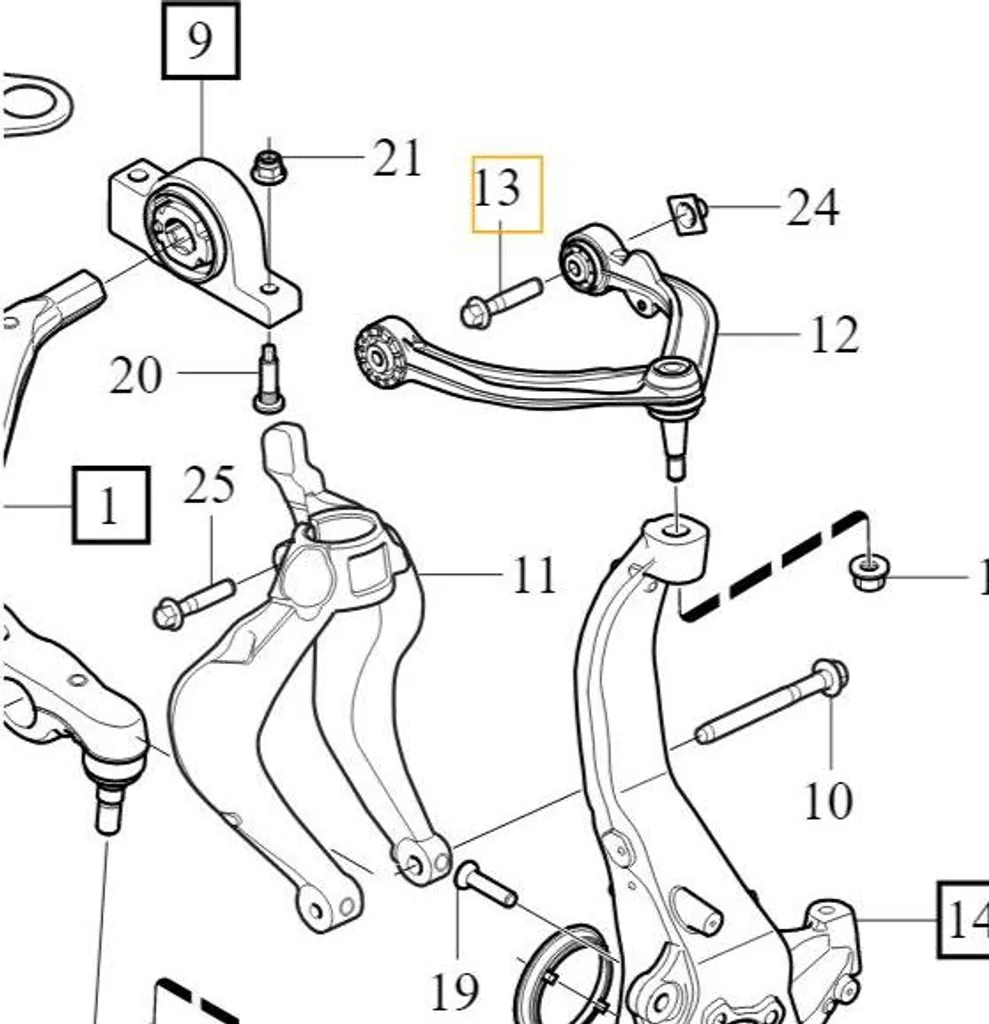 Ricambio Bullone Volvo S90 V90 M10x65 30746594 - Spedizione Rapida