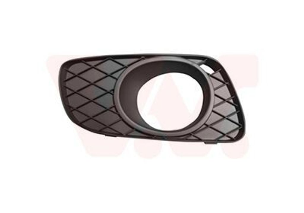 VAN WEZEL Lüftungsgitter Grill Stoßfänger für SMART FORTWO Coupe (451) mit Loch/Löchern für Nebellampen Schwarz