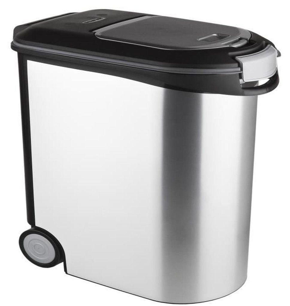 CURVER Dog Food Container 12 kg - 35L - Metal Look Immagine del prodotto 