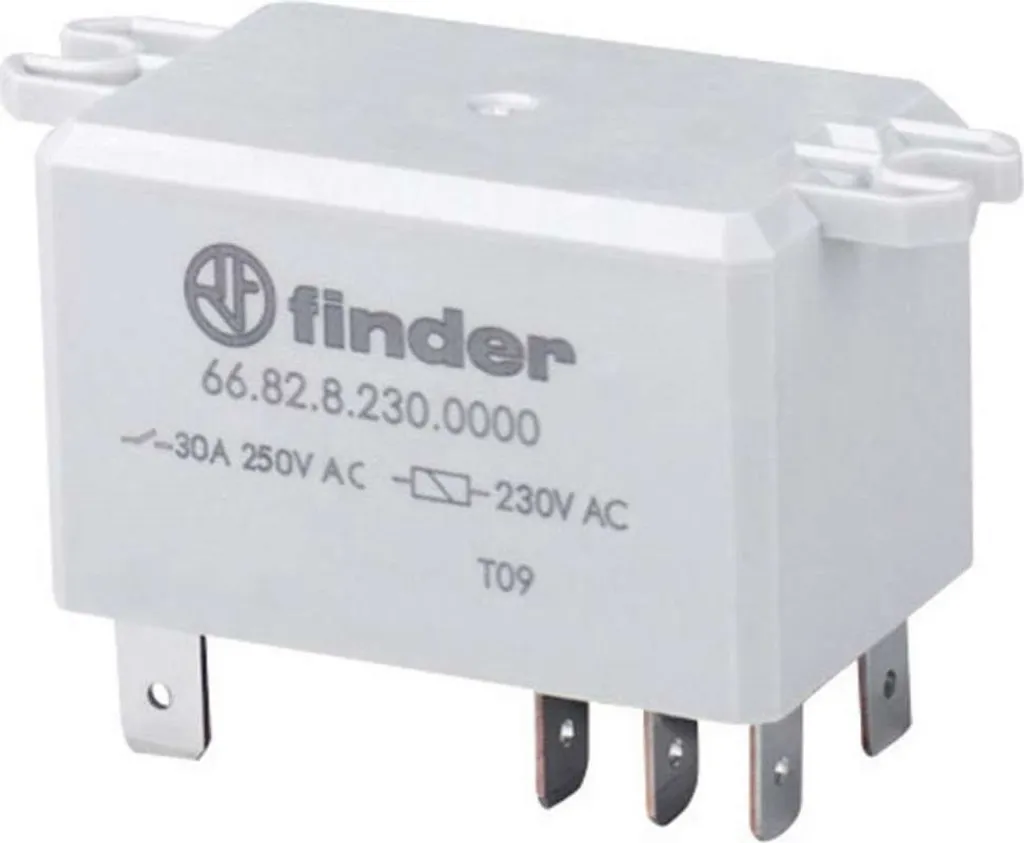 Finder 66.82.9.024.0300 Relè di Potenza 30A 24VDC | Alta Affidabilità