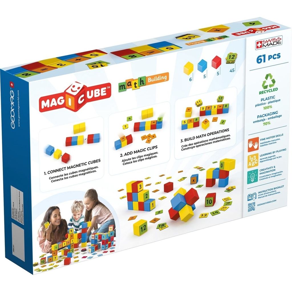 GEOMAG Magnetické kostky Magicube Math 61 kostek Obrázek produktu 12