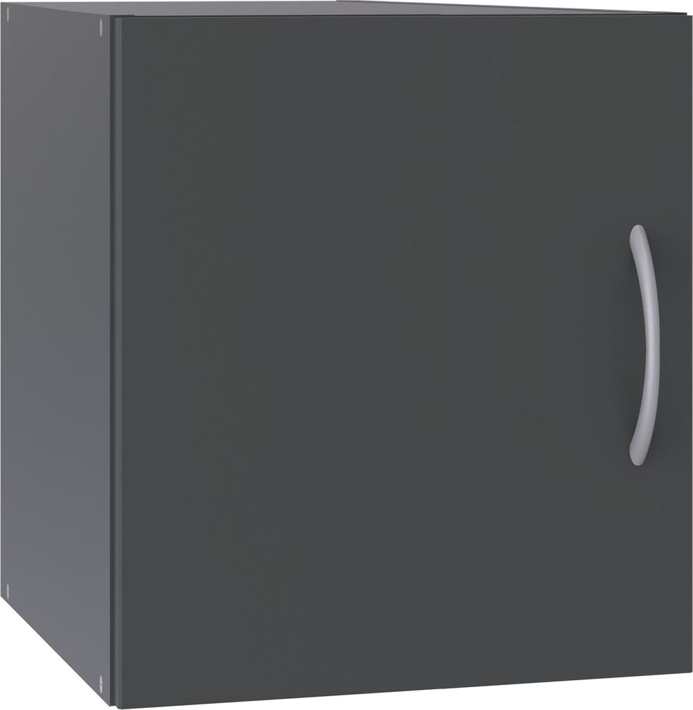 Aufsatzschrank >MULTIRAUMKONZEP< in Graphit - 50x40x40cm (BxHxT)