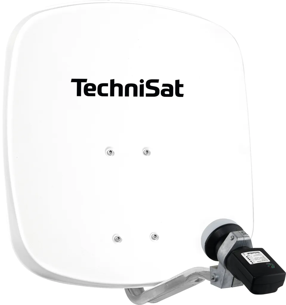 Parabole Balcon 45cm Technisat DigiDish Aluminium LNB Intégré Blanc