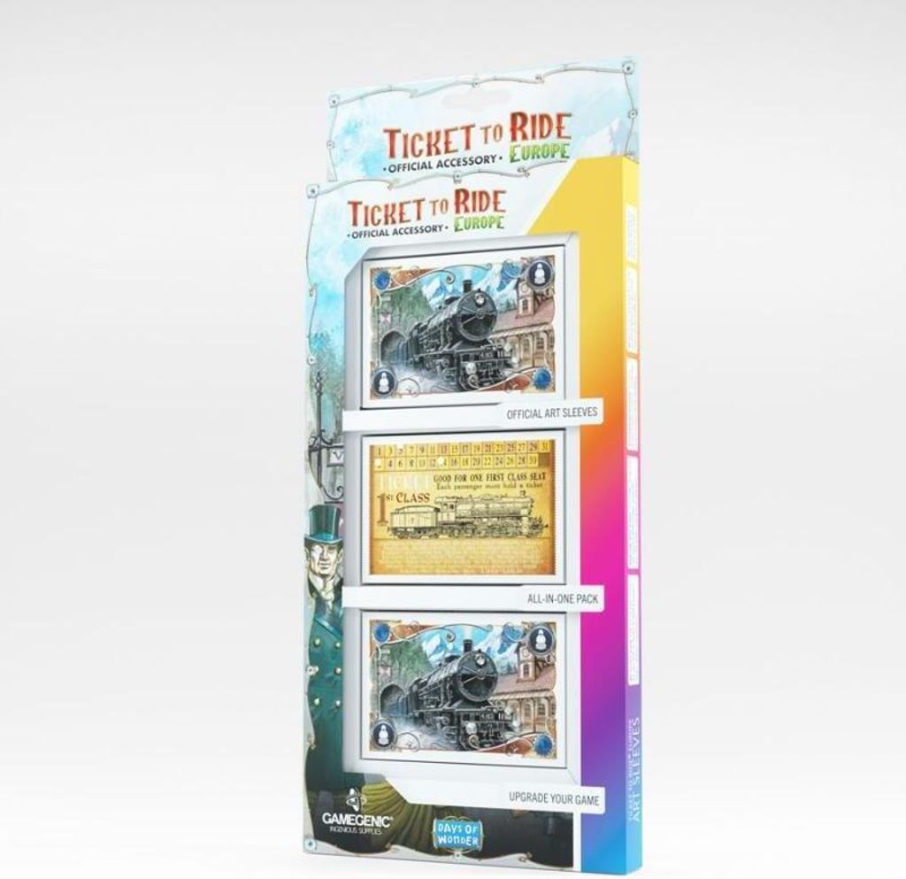 Ticket to Ride Europa Kunsthüllen – Set mit 168 Premium Art Sleeves