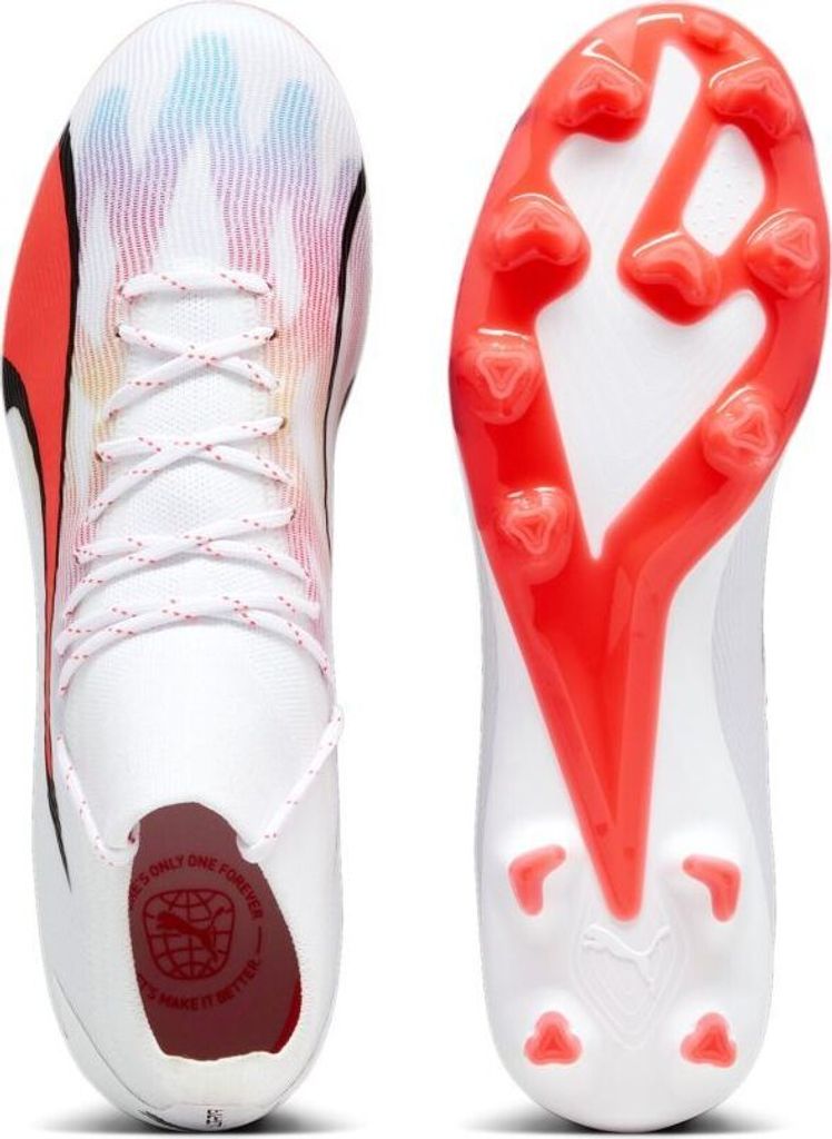 Puma Ultra Pro FG/AG Fußballschuhe Herren weiß fire orchid EU 40