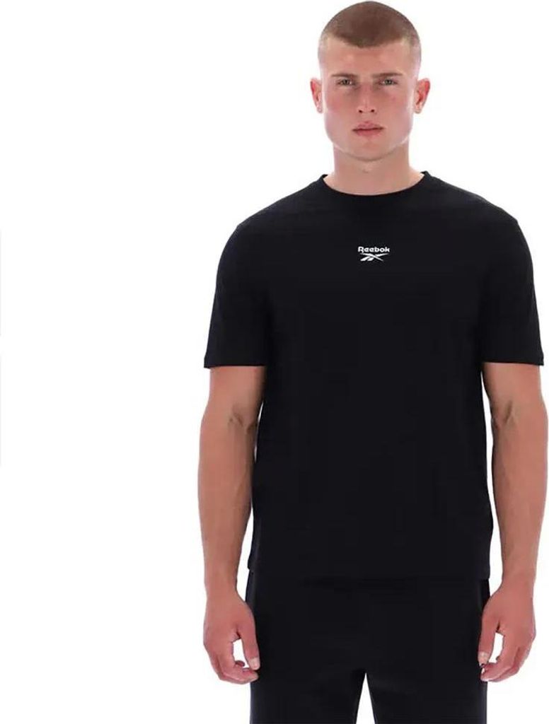 Reebok Classics Mitcham Frnt Bk Logo Kurzarm-t-shirt Schwarz XL Herren Schwarz XL
