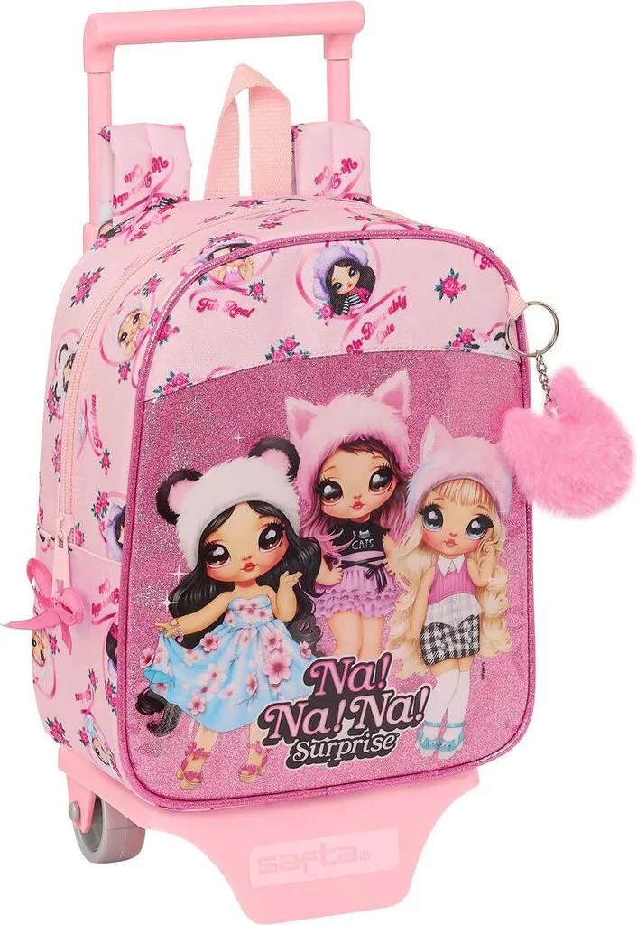 Offerta Zaino Ruote Na!Na!Na! Surprise Rosa 22x27x10 - Prezzo Top