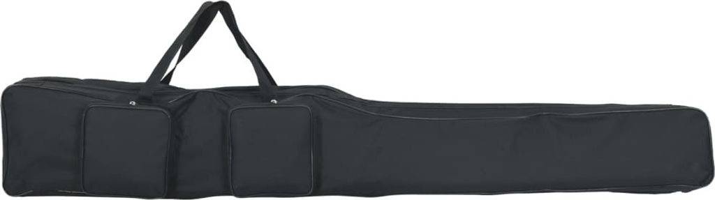 Angelrutentasche Schwarz 160 cm Oxford-Gewebe