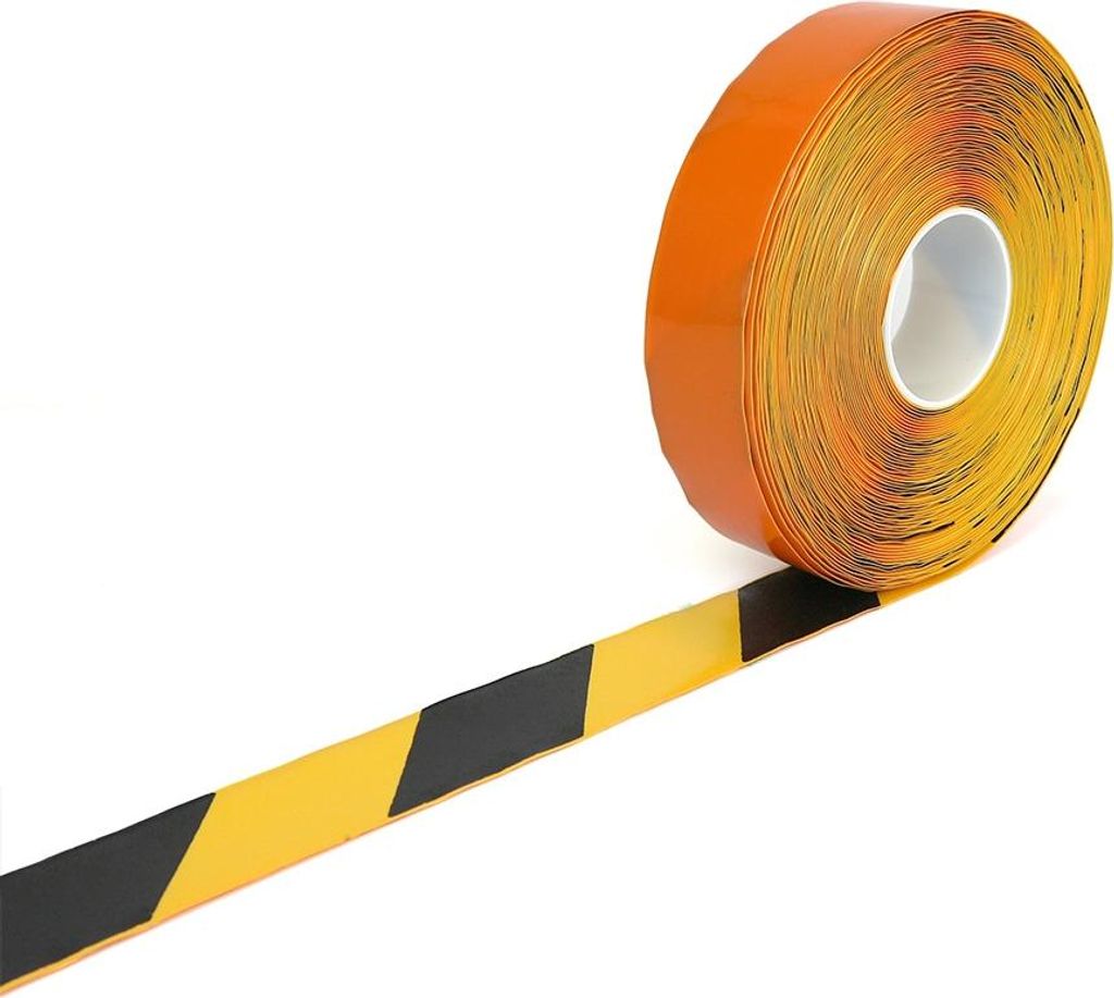 PermaStripe Warnband Gelb & Schwarz 50 mm x 30 m x - Gelb & Schwarz - Anti - Rutsch - Polyvinyl chloride (PVC) - 1.3 mm - Innenbereich - 6901005000...