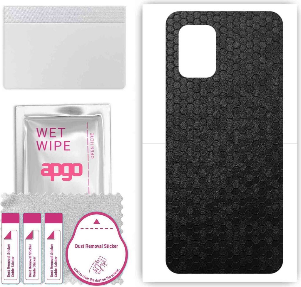 apgo Rückseite Schutzfolie, Skin, kompatibel mit Xiaomi Mi 10 Youth 5G, Hinten Displayschutzfolie aus Vinylfolie, kratzfest, einfache Montage - Sc...