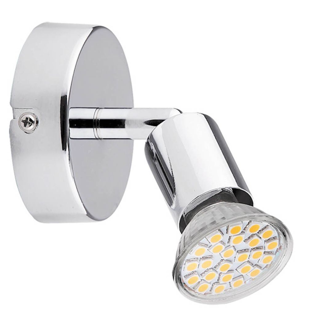 Rabalux 6986 Deckenstrahler 1 Spot Norton LED, GU10, 3W, 3000K, 250lm, silber, warmweiß, Modern