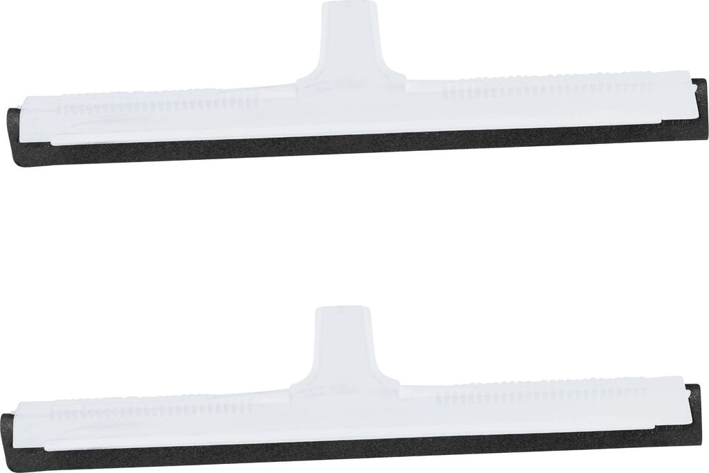 Novaliv 2x Badabzieher Dusche Kunststoff 43cm I Wasser Abzieher Schieber für Boden Wasserabzieher Terasse Boden I Badabzieher DuscheXXL breit Flie...