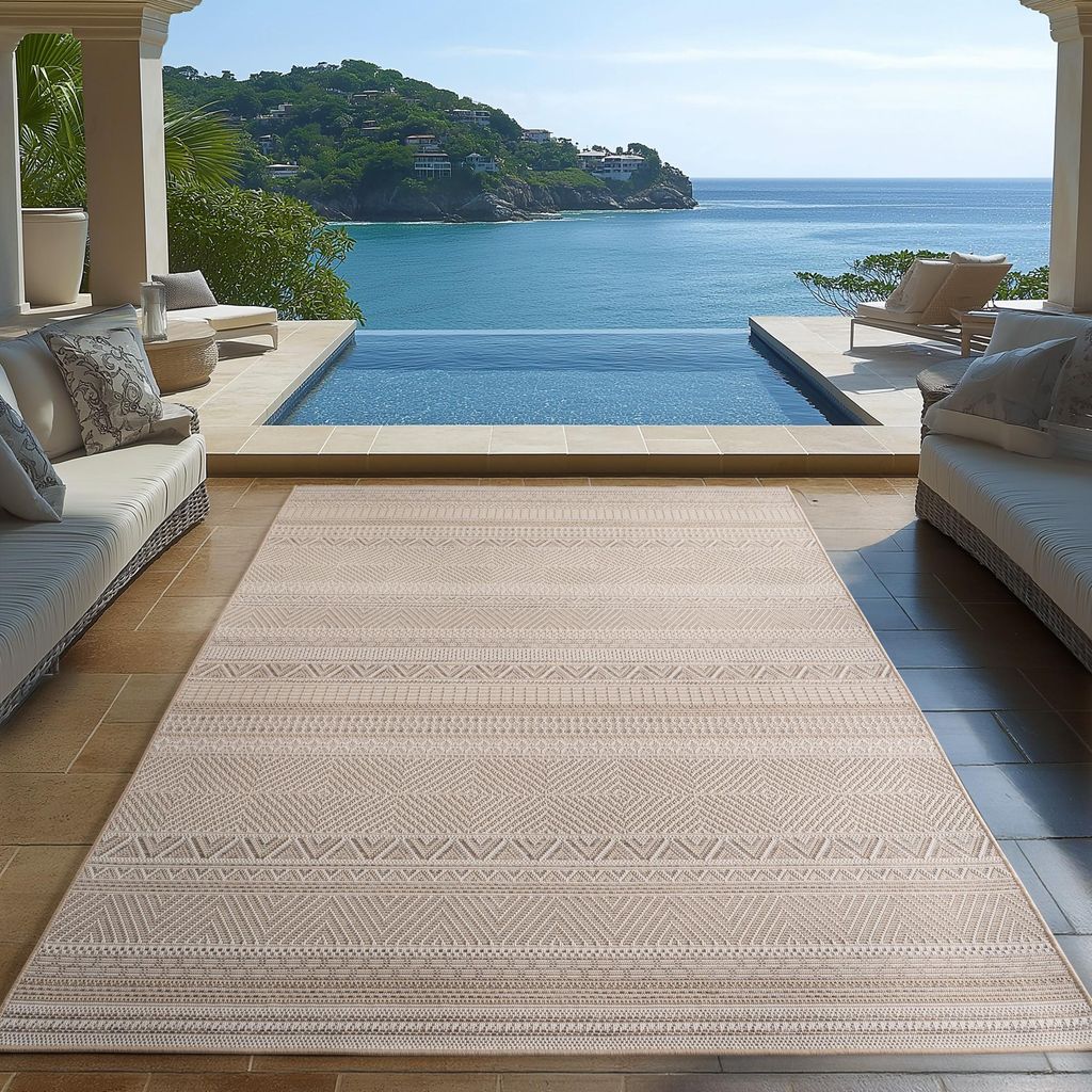 Carpetsale24 Tapis d’Extérieur Imperméable et Résistant aux Image du produit 