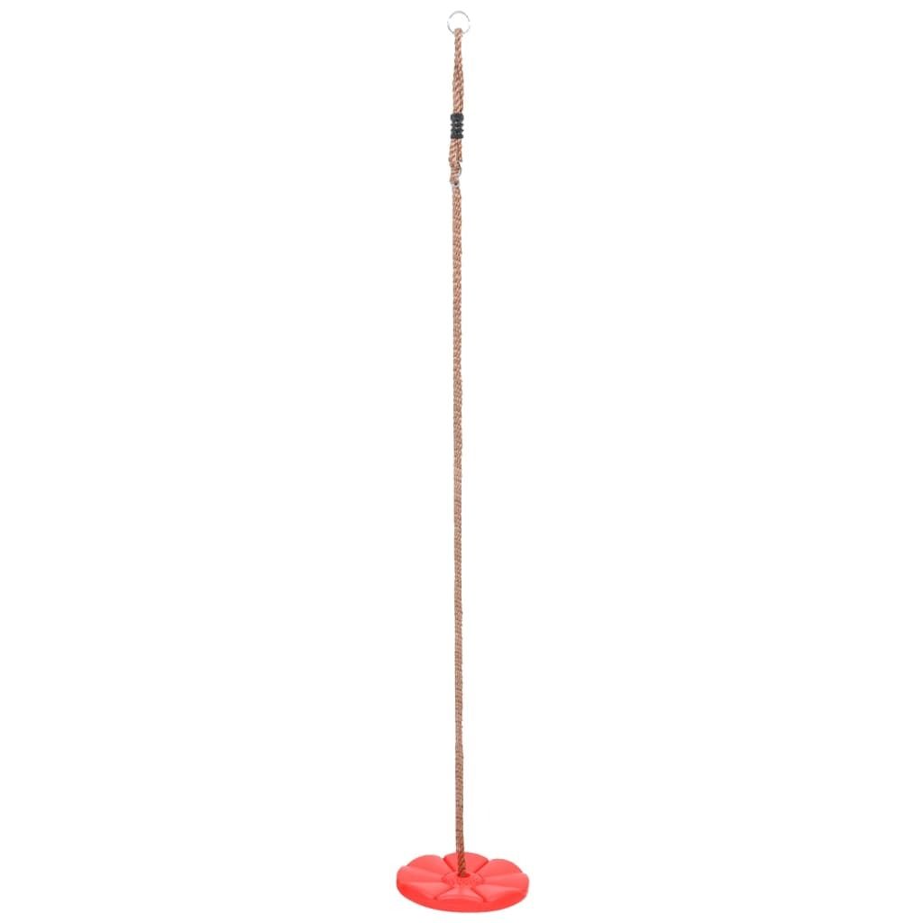vidaXL Balançoire à disque 200 cm rouge Image du produit 