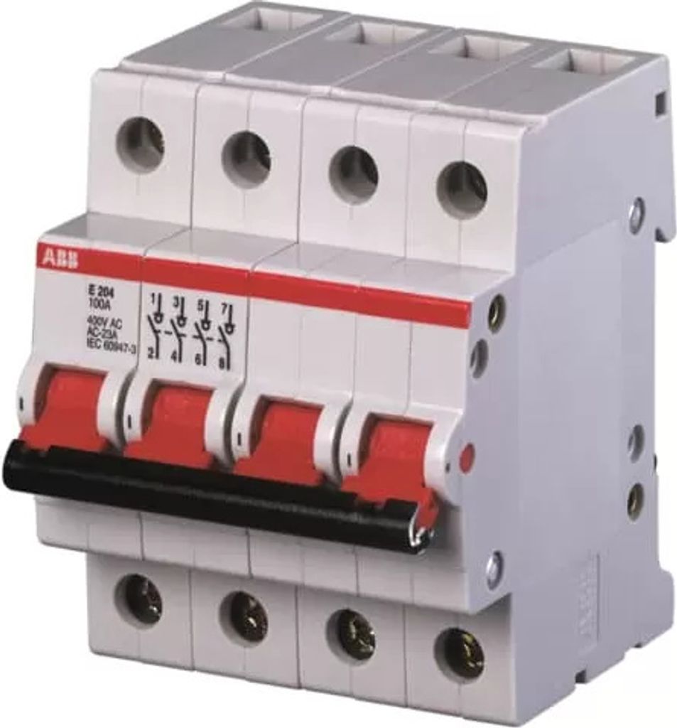 E204/100G Trennschalter 4P,100A,Schaltgriff grau 2CDE284001R1100