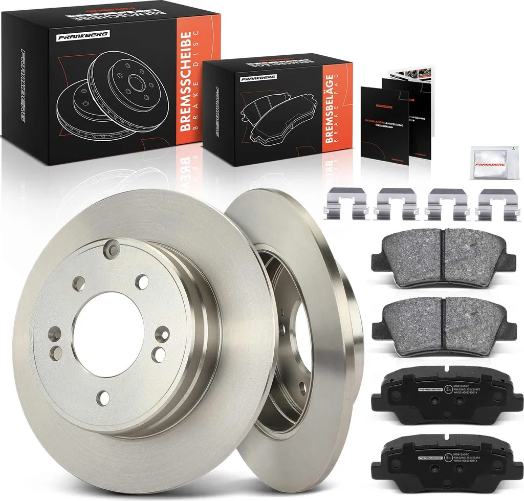 Kit Freinage Arrière Frankberg : 2 Disques et 4 Plaquettes Hyundai Sonata