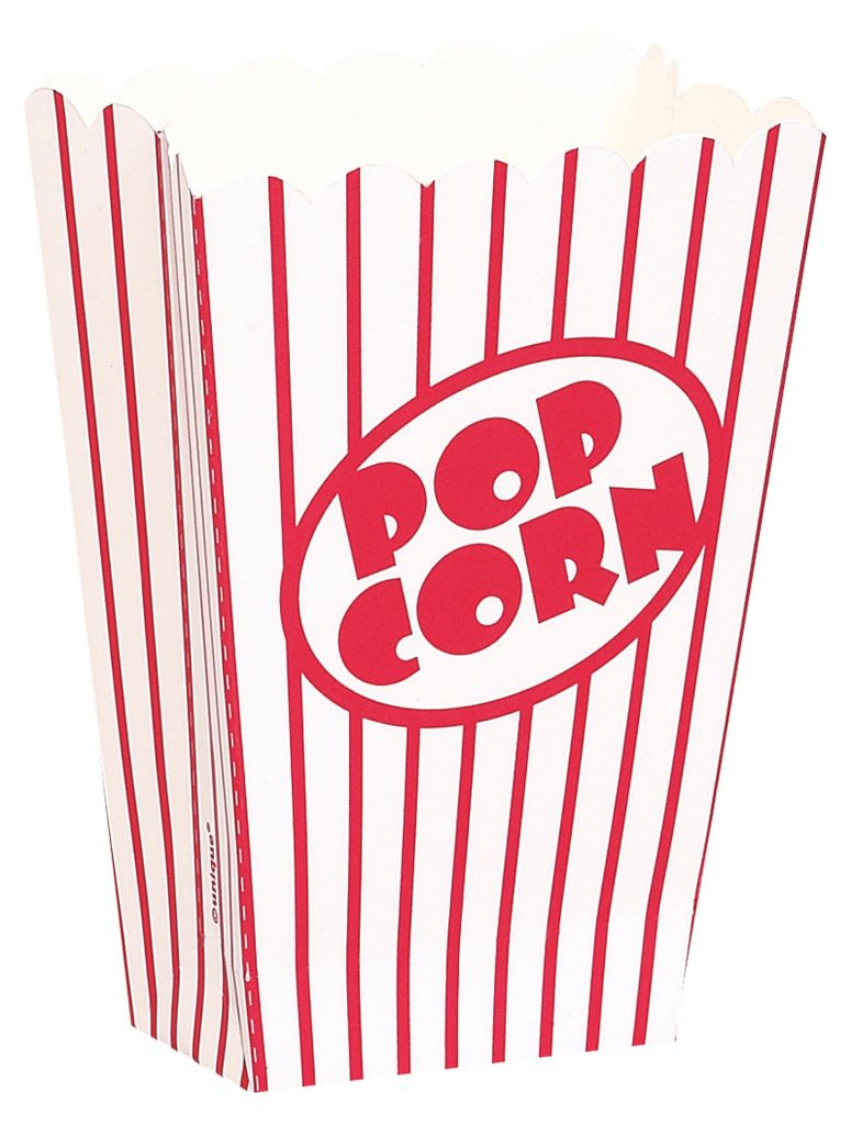 8 kleine Popcorn Schachteln Produktbild 