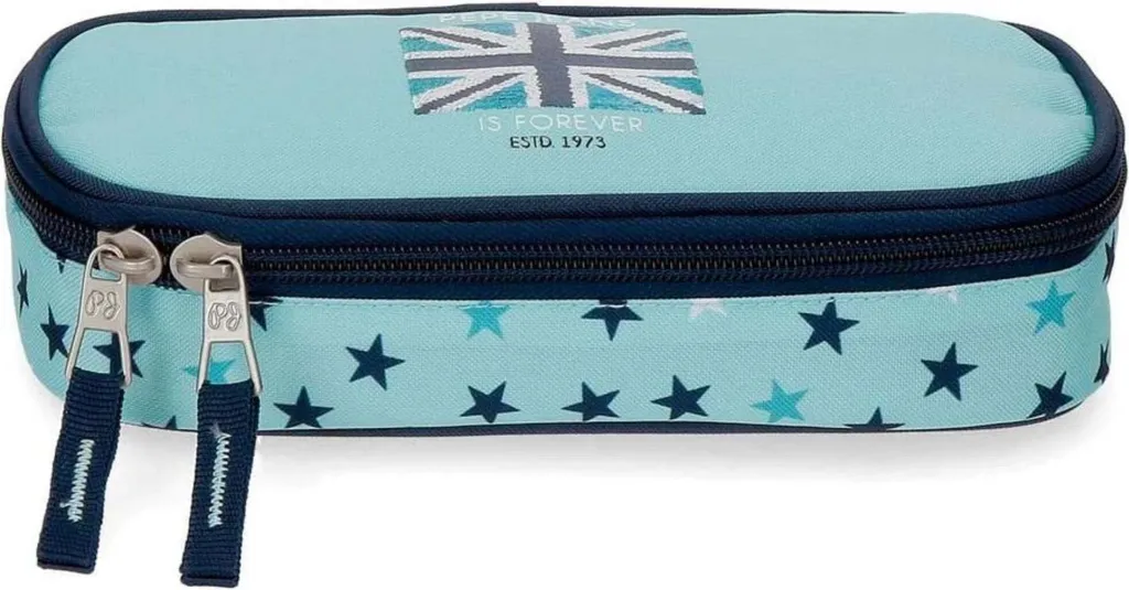 Portapenne Uomo Pepe Jeans Blu Cielo - 100% Poliestere Style & Qualità