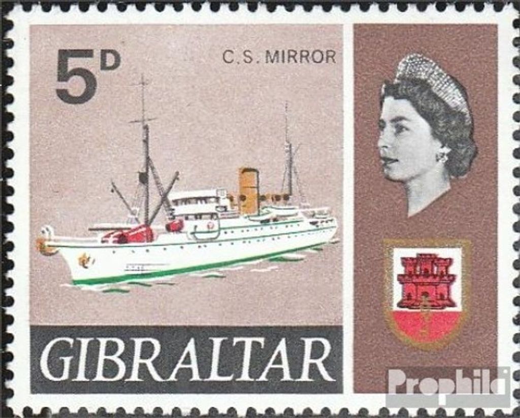 Briefmarken Gibraltar 1969 Mi 224 (kompl.Ausg.) postfrisch Schiffe