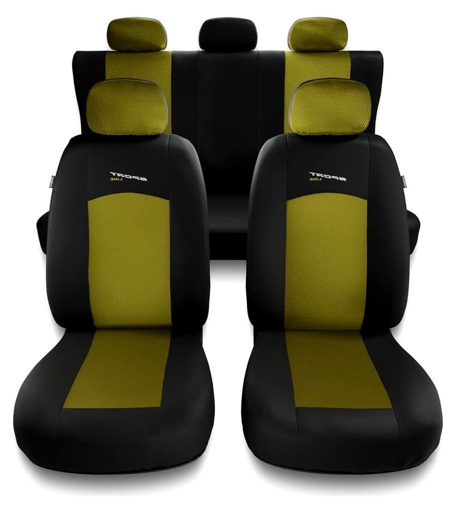 Universal Sitzbezüge Auto kompatibel mit Peugeot 208 I, II (2012- ) - Autositzbezüge Schonbezüge für Autositze - S-Y