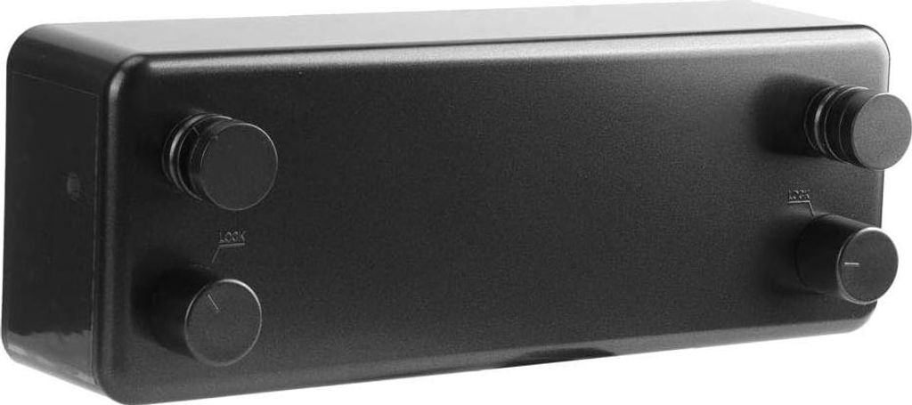 Teleskopische Wäscheleine für Haushalt und Balkon - ausziehbar bis 4 m - schwarz.