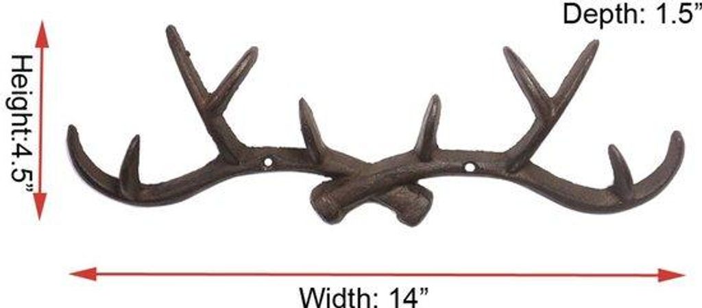 Rustige Gietijzeren Wandhalter - 14 Zoll - Roströte - Gussstahl